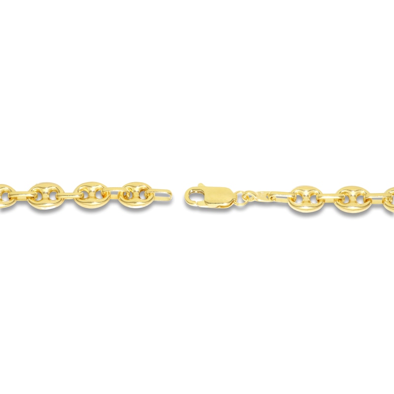 Main Image 2 of Italia D'Oro Puffy Hollow Mariner Link Necklace 14K Yellow Gold 20&quot;