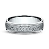 Thumbnail Image 3 of Celtic Knot Wedding Band 14K White Gold 6.0mm