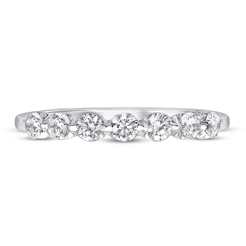 Main Image 3 of Diamond Anniversary Ring 1/2 ct tw Round 14K White Gold