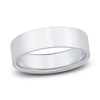 Thumbnail Image 1 of Men's Flat Wedding Band 14K White Gold 6.0mm