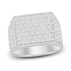 Thumbnail Image 1 of Men's Lab-Created Diamond Ring 2-3/4 ct tw Round 14K White Gold