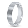 Thumbnail Image 2 of Dome Wire Brush Wedding Band 14K White Gold 5mm