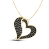 Thumbnail Image 1 of Pnina Tornai Black Diamond Heart Necklace 3/8 ct tw 14K Yellow Gold