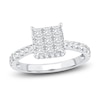 Thumbnail Image 1 of Princess & Round Cut Diamond Engagement Ring 1 ct tw 14K White Gold