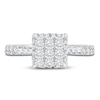 Thumbnail Image 3 of Princess & Round Cut Diamond Engagement Ring 1 ct tw 14K White Gold