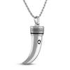 Thumbnail Image 3 of 1933 by Esquire Men's Black Diamond Horn Necklace 3/8 ct tw Sterling Silver 22&quot;