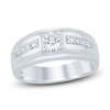 Thumbnail Image 1 of Men's Certified Diamond Wedding Band 3/4 ct tw 14K White Gold