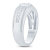 Thumbnail Image 2 of Men's Certified Diamond Wedding Band 3/4 ct tw 14K White Gold