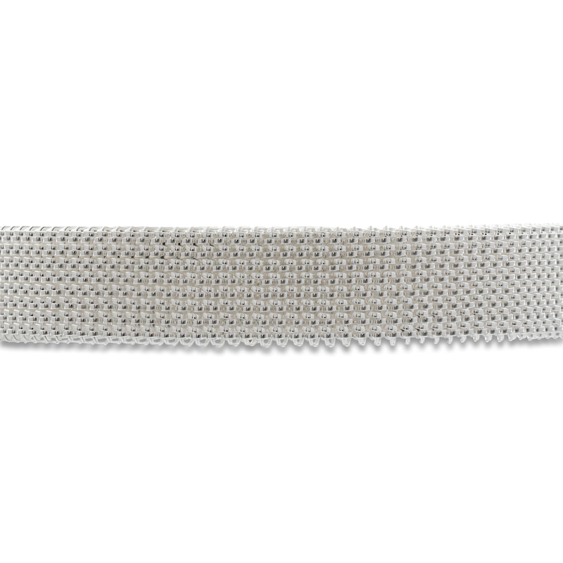 Main Image 2 of ZYDO Diamond Mesh Stretch Bracelet 1/10 ct tw Stainless Steel & 18K Yellow Gold 6.5&quot;