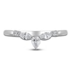 Thumbnail Image 3 of Certified Pear, Marquise & Round-Cut Diamond Anniversary Ring 1/3 ct tw 14K White Gold