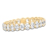 Thumbnail Image 1 of Certified Oval-Cut Diamond Eternity Band 1-3/4 - 2 ct tw 14K Yellow Gold