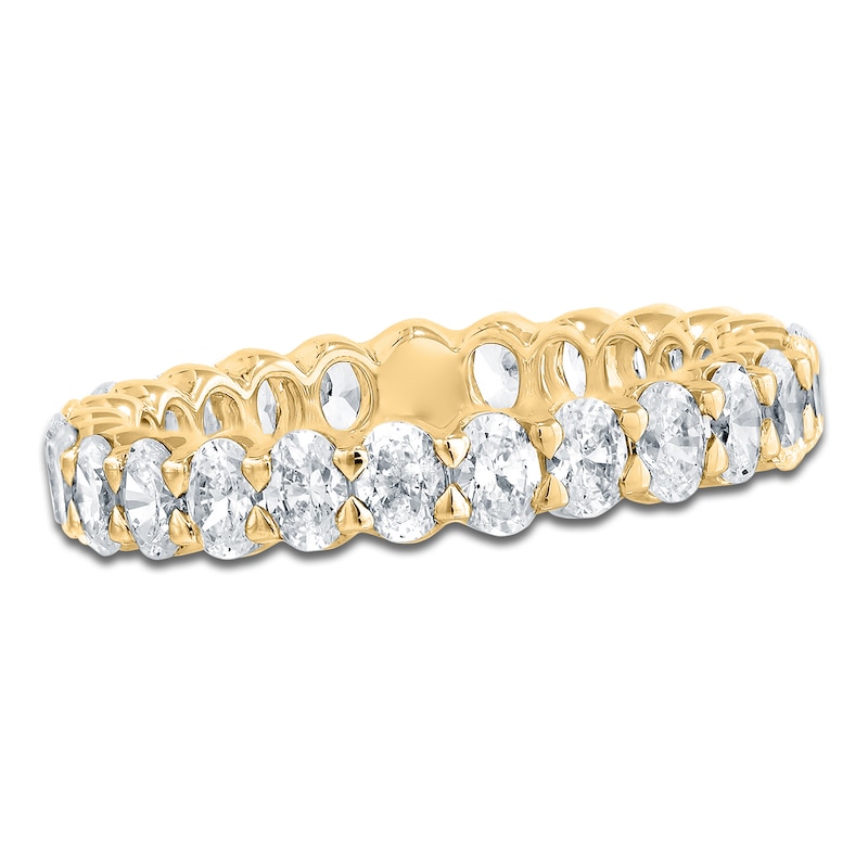 Main Image 1 of Certified Oval-Cut Diamond Eternity Band 1-3/4 - 2 ct tw 14K Yellow Gold