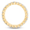 Thumbnail Image 2 of Certified Oval-Cut Diamond Eternity Band 1-3/4 - 2 ct tw 14K Yellow Gold