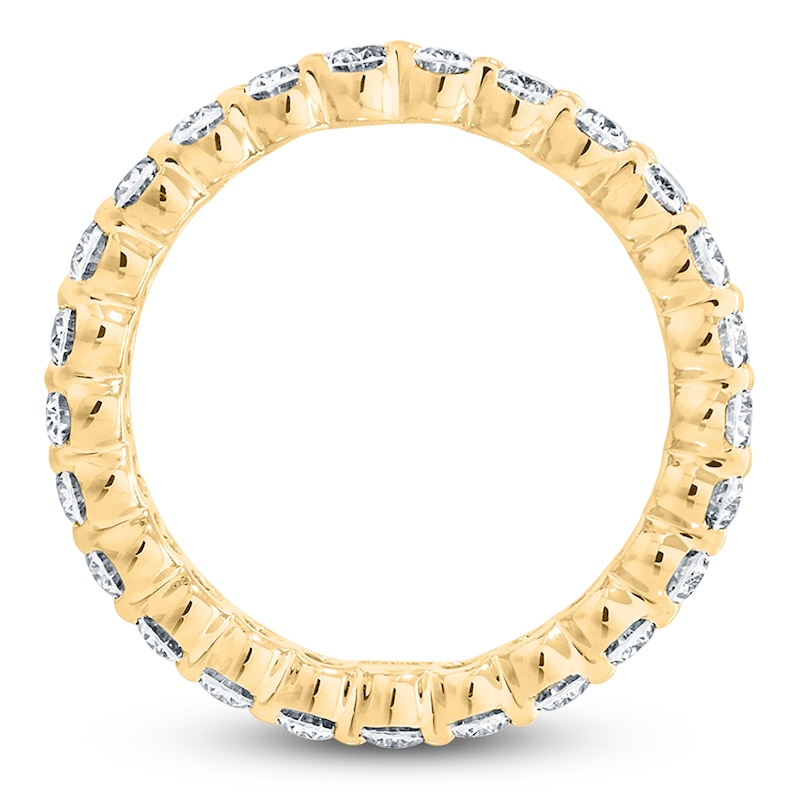 Main Image 2 of Certified Oval-Cut Diamond Eternity Band 1-3/4 - 2 ct tw 14K Yellow Gold