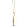 Thumbnail Image 3 of Diamond Zodiac Gemini Medallion Necklace 1/3 ct tw 10K Yellow Gold 18&quot;