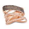 Thumbnail Image 1 of Le Vian Diamond Multi-Row Crossover Ring 5/8 ct tw 14K Strawberry Gold