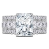 Thumbnail Image 3 of Radiant-Cut Lab-Created Diamond Engagement Ring 3-3/4 ct tw 14K White Gold