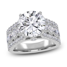 Round-Cut Created By Jared Studio Lab-Created Diamond Engagement Ring 4-3/4 ct tw 14K White Gold