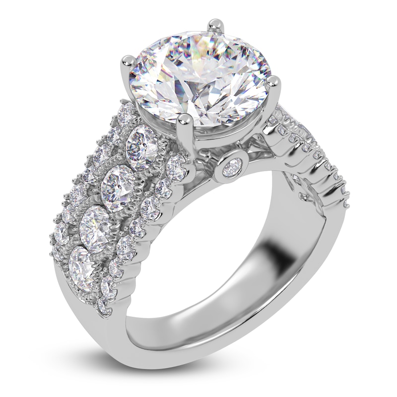 Main Image 2 of Round-Cut Created By Jared Studio Lab-Created Diamond Engagement Ring 4-3/4 ct tw 14K White Gold