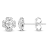 Thumbnail Image 1 of Unspoken Diamond Halo Stud Earrings 1/4 ct tw 14K White Gold