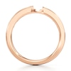 Thumbnail Image 2 of J'Lure Baguette-Cut Lab-Created Diamond Contour Wedding Band 1/3 ct tw 18K Rose Gold