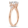 Thumbnail Image 2 of Princess-Cut Lab-Created Diamond Engagement Ring 2-1/6 ct tw 14K Rose Gold