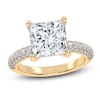 Thumbnail Image 1 of Princess-Cut Lab-Created Diamond Engagement Ring 2-1/2 ct tw 14K Yellow Gold