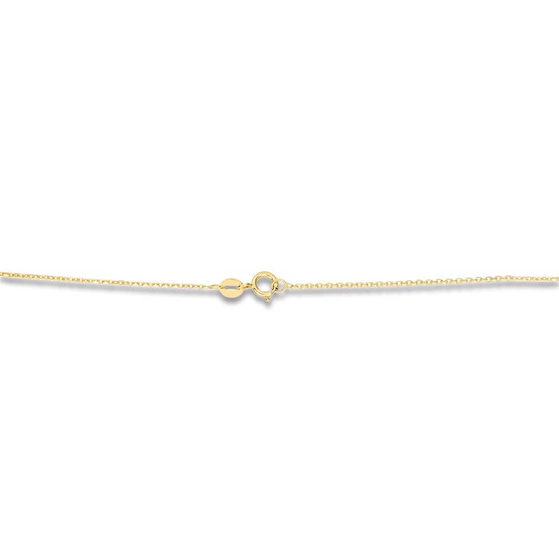 Main Image 2 of Tube Cross Necklace 14K Yellow Gold 18&quot;