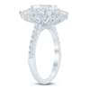 Thumbnail Image 2 of Pear-Shaped Lab-Created Diamond Starburst Halo Engagement Ring 2-1/3 ct tw 14K White Gold