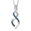 Thumbnail Image 1 of Diamond Necklace 1/8 ct tw Round-cut Sterling Silver