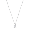 Thumbnail Image 2 of Diamond Teardrop Necklace 5/8 ct tw Round 14K White Gold