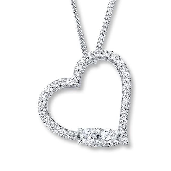 Ever Us Necklace 1 ct tw Diamonds 14K White Gold | Jared