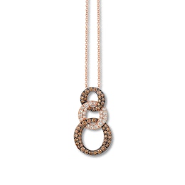 Le Vian Diamond Necklace 1-1/6 ct tw 14K Strawberry Gold