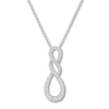 Thumbnail Image 0 of Diamond Twist Necklace 1/2 carat tw Round 10K White Gold