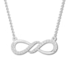 Thumbnail Image 0 of Diamond Infinity Necklace 1/8 carat tw 10K White Gold