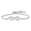 Thumbnail Image 0 of Diamond Infinity Bolo Bracelet 1/10 ct tw Round Sterling Silver