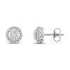 Thumbnail Image 1 of Vera Wang WISH Diamond Stud Earrings 1/4 ct tw Round 10K White Gold