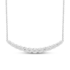 Thumbnail Image 1 of Diamond Necklace 1-3/8 ct tw Round 18K White Gold