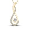 Thumbnail Image 0 of Diamond Necklace 1/2 ct tw Round 18K Yellow Gold