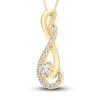 Thumbnail Image 1 of Diamond Necklace 1/2 ct tw Round 18K Yellow Gold