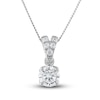 Thumbnail Image 1 of Diamond Necklace 1/2 ct tw Round 18K White Gold