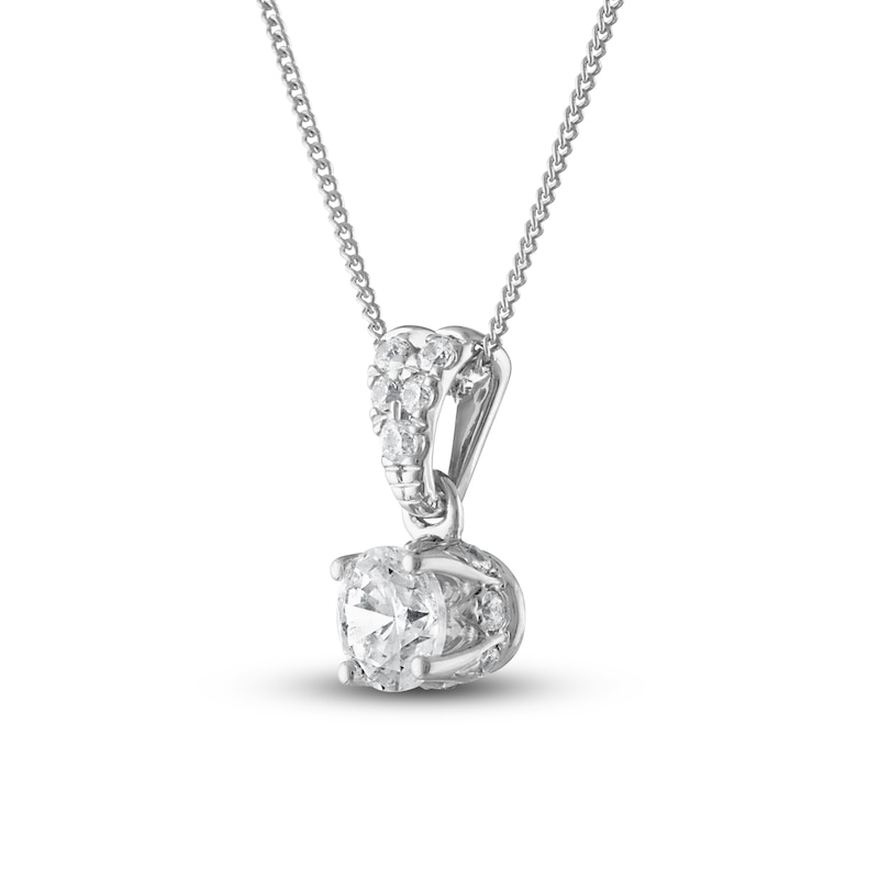 Main Image 2 of Diamond Necklace 1/2 ct tw Round 18K White Gold