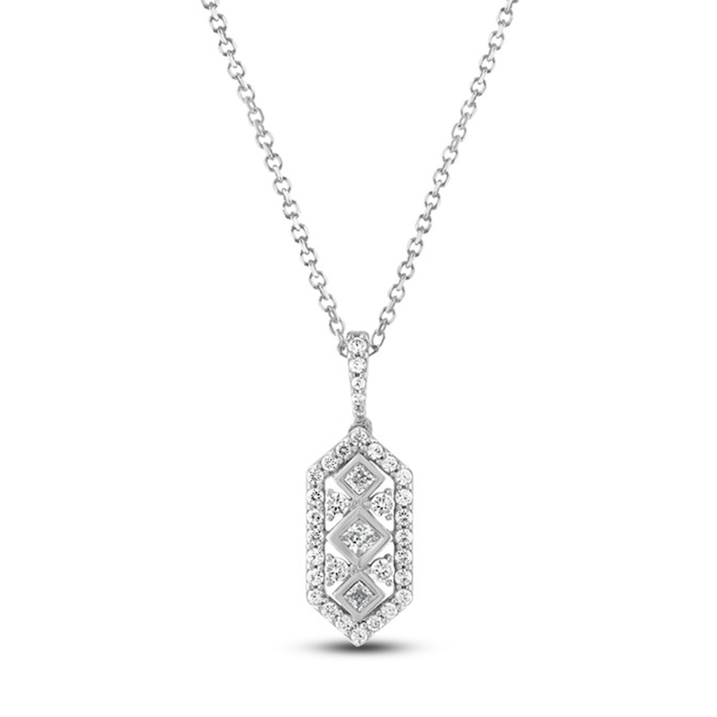 Vera Wang WISH Diamond Pendant Necklace 1/3 ct tw 10K White Gold