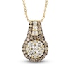 Thumbnail Image 0 of Le Vian Chocolate Diamond Necklace 5/8 ct tw Round 14K Yellow Honey Gold