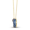 Thumbnail Image 1 of Le Vian Natural Sapphire Pendant Necklace Diamond Accent 14K Honey Gold