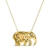 Thumbnail Image 2 of Le Vian Natural Sapphire Pendant Necklace Diamond Accent 14K Honey Gold