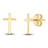 Thumbnail Image 1 of Cross Stud Earrings 14K Yellow Gold