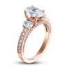 Thumbnail Image 2 of Vera Wang WISH Diamond Engagement Ring 2-1/4 ct tw Oval/Round 18K Rose Gold