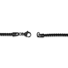 Thumbnail Image 1 of Men's Solid Franco Chain Necklace Black Ion-Plated Stainless Steel 20" 2.5mm