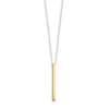 Thumbnail Image 1 of Bar Station Necklace 14K Yellow Gold 16"